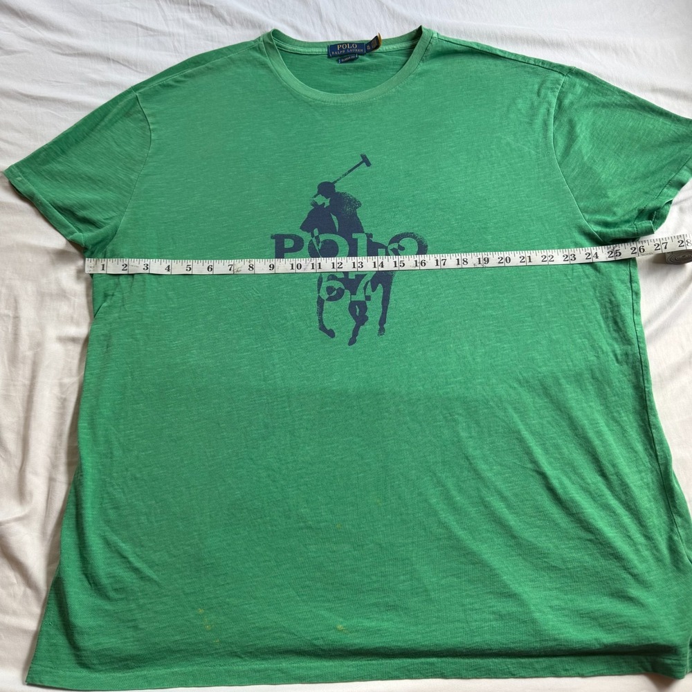 Polo‎ Ralph Lauren Classic Fit Mens XL Green Big Pony 67 Graphic T Shirt - Picture 4 of 7